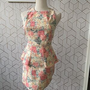 Floral Peplum Dress